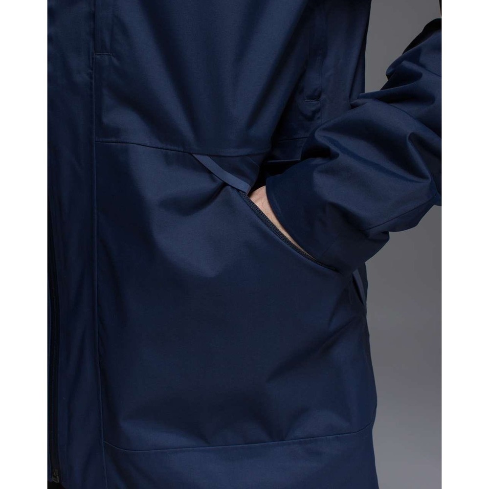 Lululemon Stanley Parka Deep Navy Waterproof Lightweight Jacket Gorpcore jj17 - Picture 14 of 16